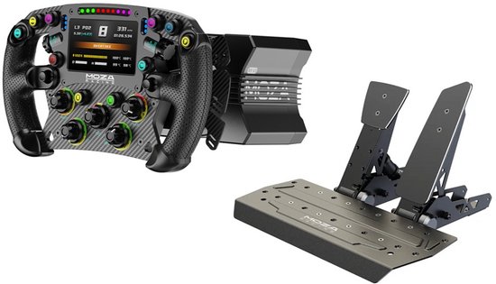 Set Moza Racing F1 – Base R9 V3 + Volant FSR2 + Pédales SR-P – Pour PC, Neuf