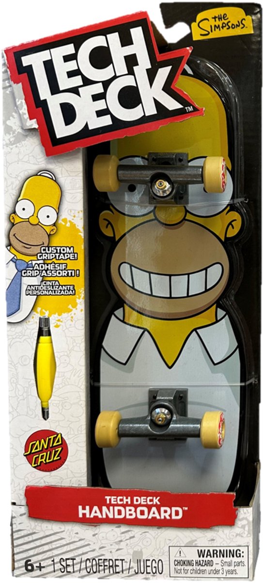 Tech Deck , the simpsons handboard, authentieke miniskateboards (alleen voor gebruik met de hand)