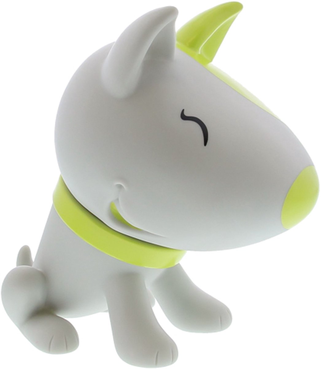 Spaarpot Hondje Pitty grijs-lemon