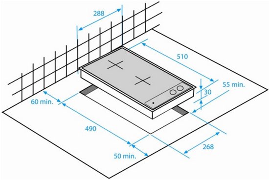 BEKO - HDCE32200X - Elektrische kookdomino - 30 cm - 6 vermogensstanden - 2500 W - RVS