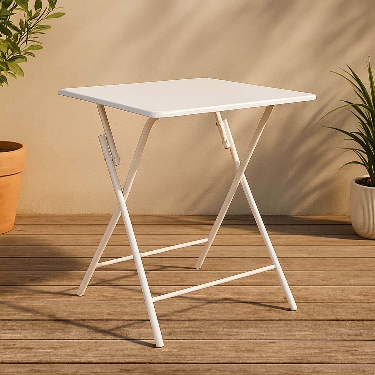 Milton & Oldbrook Plooitafel 60 x 60 cm Valongo Wit