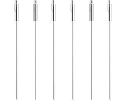6x RVS Tuinfakkels Voor Buiten, Olie 330 Ml, Olielamp, Kindv