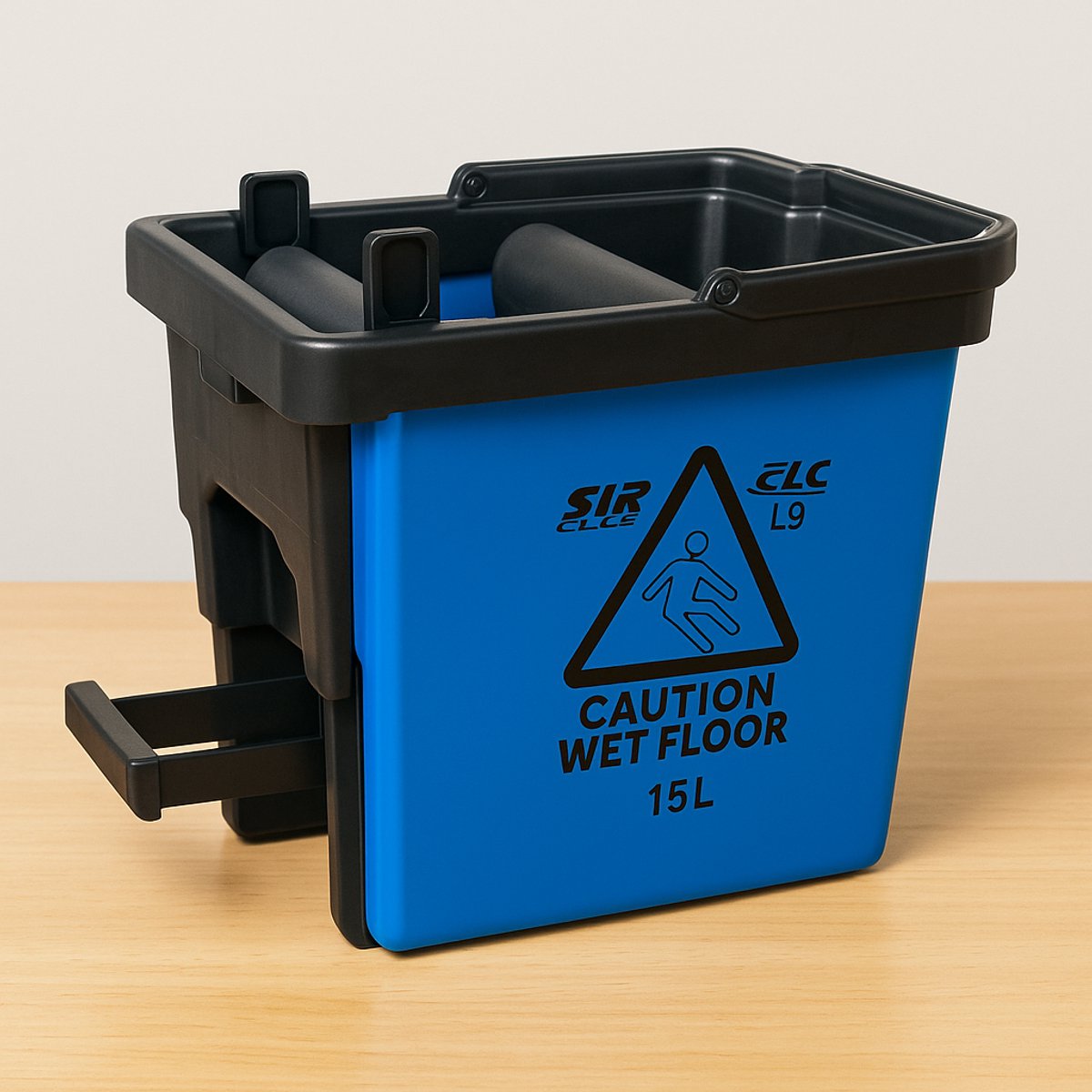 SYR L9 Combination Bucket – Mopemmer met Pers & Wielen – Blauw – 900944 – 15L