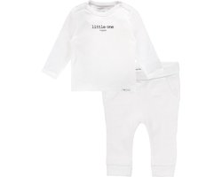 Noppies Set(2delig) Unisex Shirt Wit Broek Wit - Maat 68