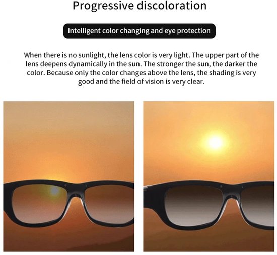 Xcruiser Smart Photosensitive Sunglasses 0.1s Fast Color Changing Glasses Driving Sunglasses van Merkloos — afbeelding 4
