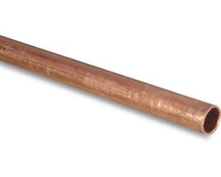 Koperbuis glad 22 mm – gasleiding & waterleiding – KIWA/GASTEC – installatielengte 95 cm
