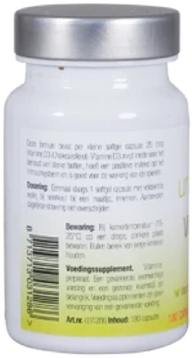Unipharma Vitamine D3 25mcg - 180 capsules