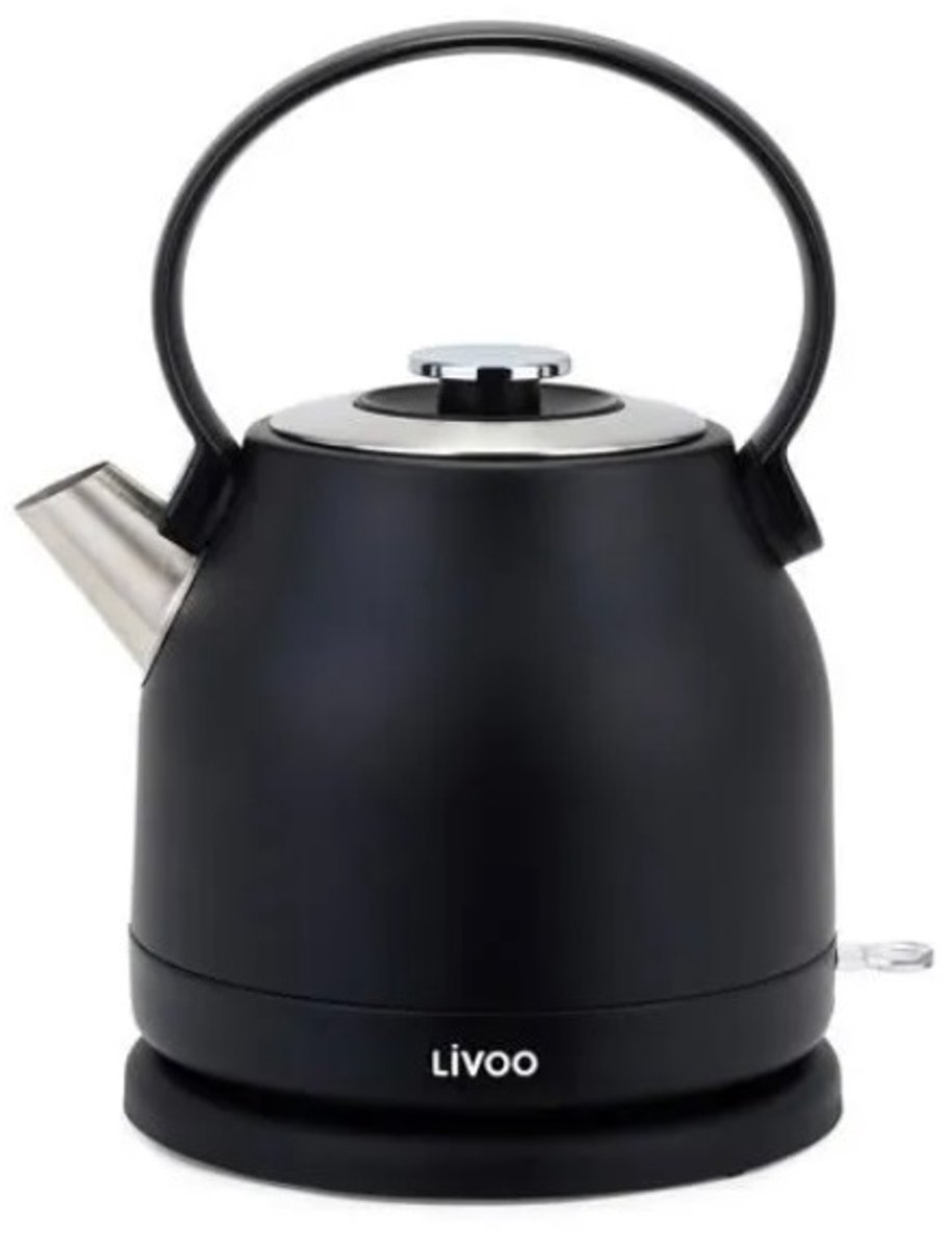 waterkoker 1,5l 2200w zwart - livoo - DOD202N
