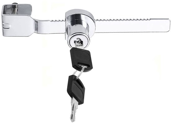 2 Stuks Meubels Lade Garderobe Archiefkast Slot met Sleutels Kantoorbeveiliging(16 mm/zilver