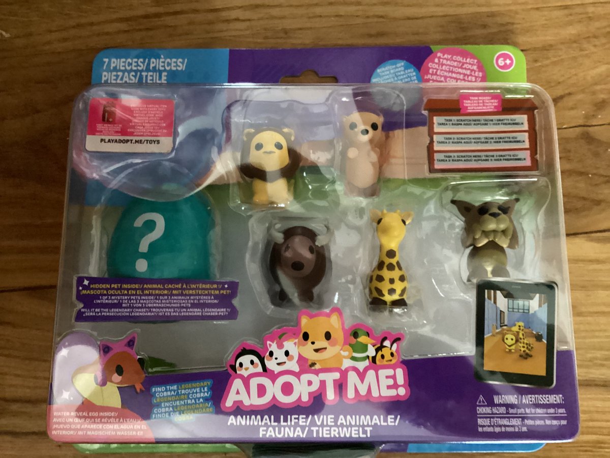 Adopt me! Figurenset 6-pack animal life/ fantasy clan 21,5 x 24 cm