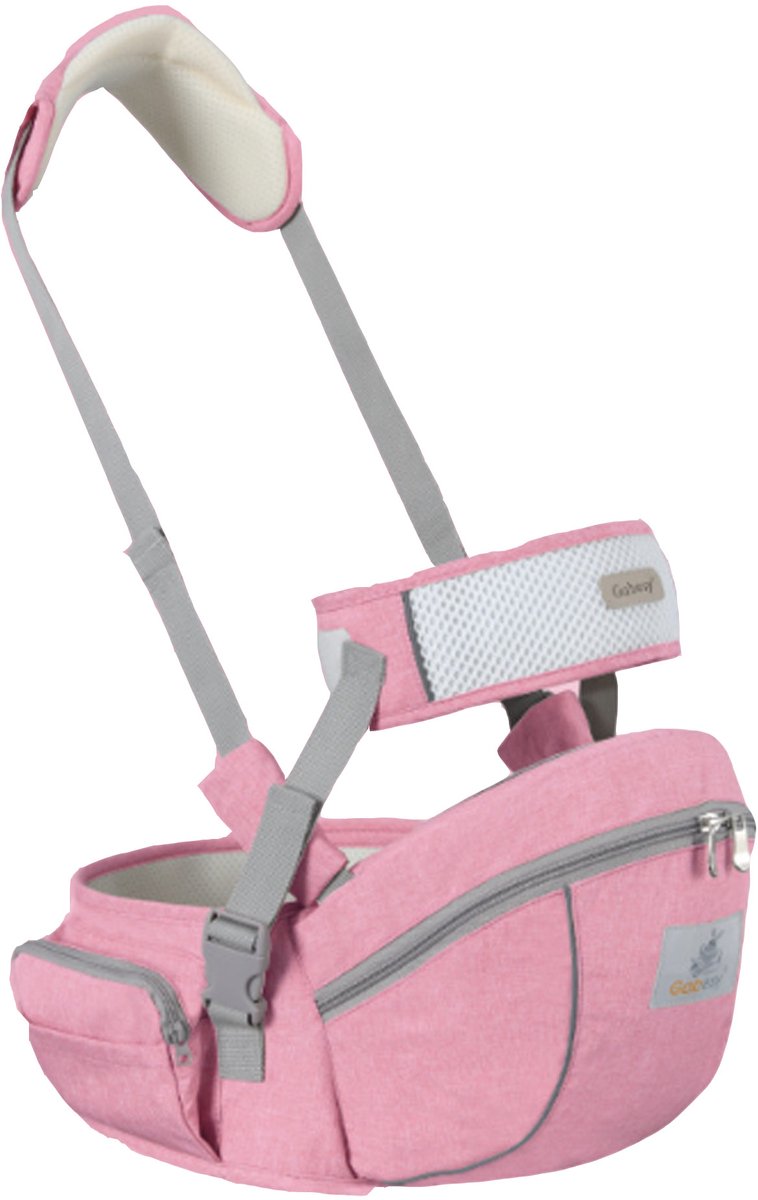 Multifunctionele Ergonomische Babydrager voor Heupzitje - Geschikt voor 0-24 Maanden, Veiligheidsgordel en Verstelbare Tailleband