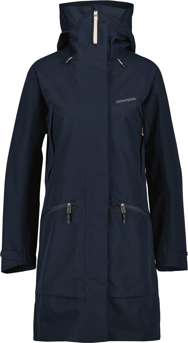 Didriksons ILMA WNS PARKA 8 Dames Outdoorjas Dark Night Blauw