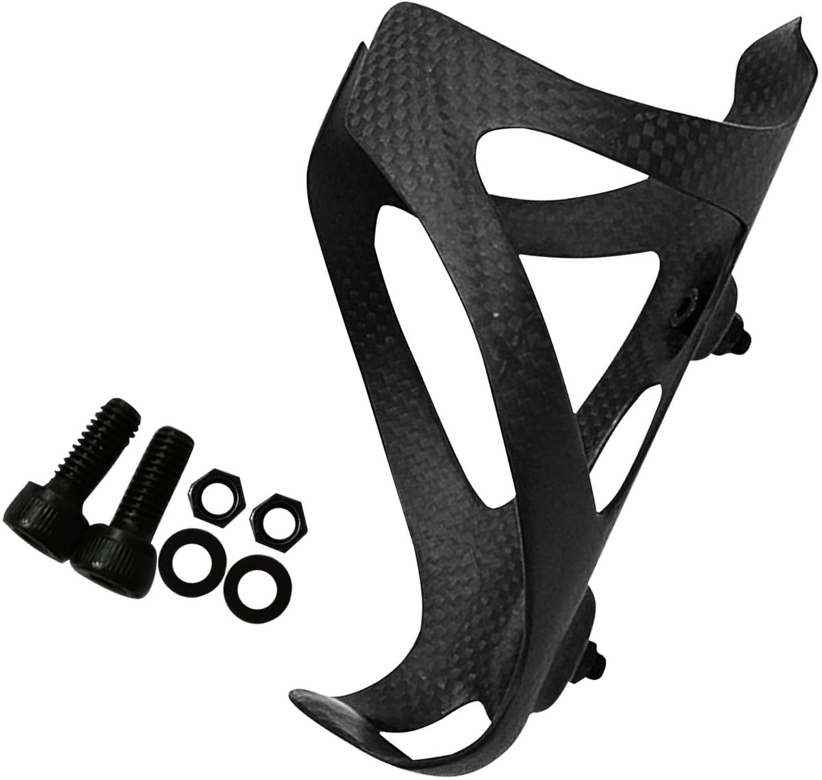 Ibenzoa® Koolstofvezel Flessenhouder voor Racefiets - Zwart Mat - Lichtgewicht MTB Accessoire