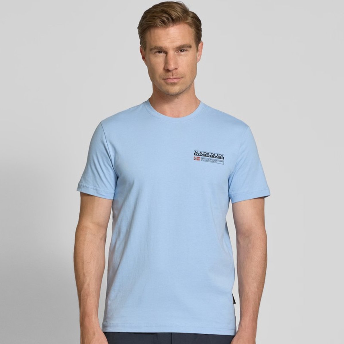 NAPAPIJRI T-Shirt Kasba Soft Chambr Blauw