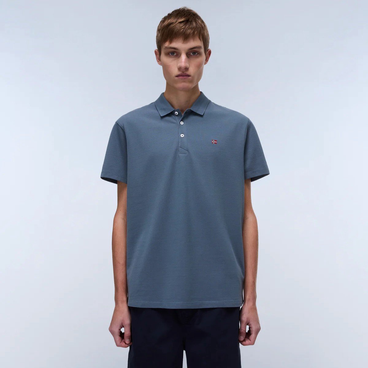 Short Sleeve Polo Shirt Grijs