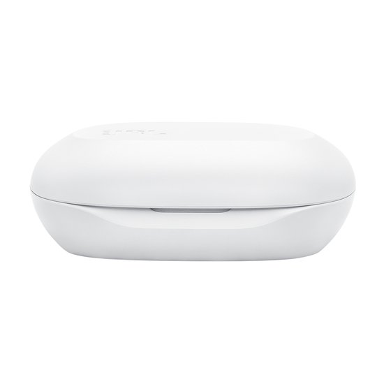 Witte oplaadcase voor JBL oordopjes.