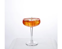 Yes We Candle- Cocktail kaars- Cocktail kaarsen- Oranje- kaars- 1 kaars-APEROL- Zomer- Zon- Cadeau-Gift-Relatiegeschenk-Handgemaakt- Gel was