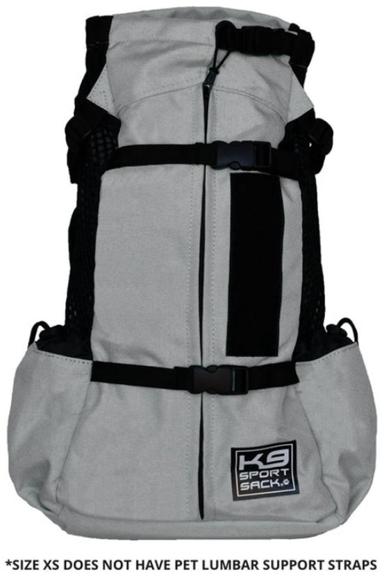 K9 Sport Sack - AIR2 - L - LARGE - Light Grey - Hondenrugzak - draagtas hond - rugzak hond