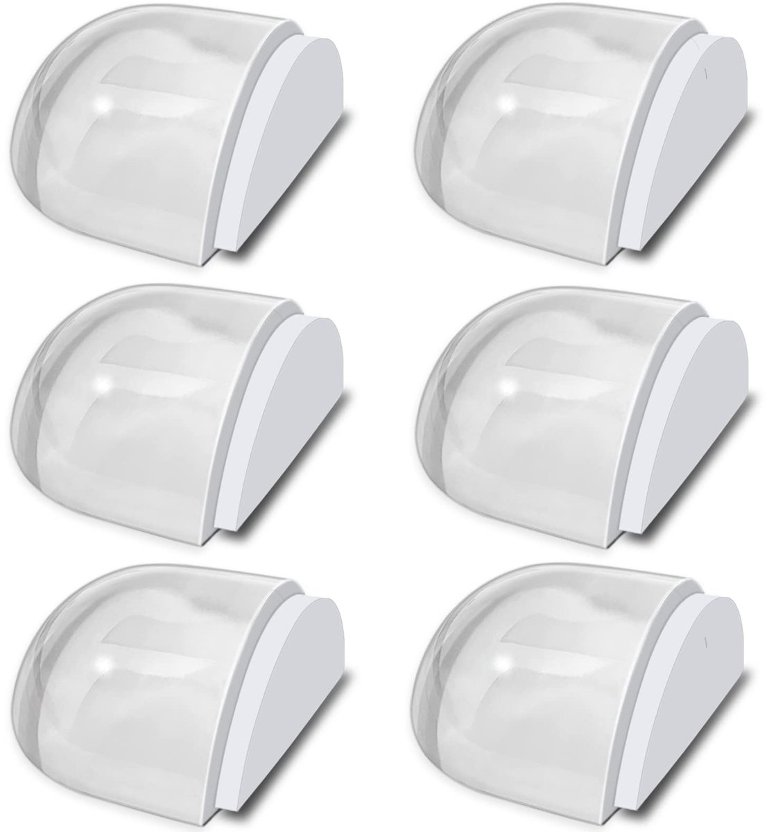 Ibenzoa® Deurstoppers Vloer Plakken, 6-Delig Zelfklevend, Transparant, Vloerstopper
