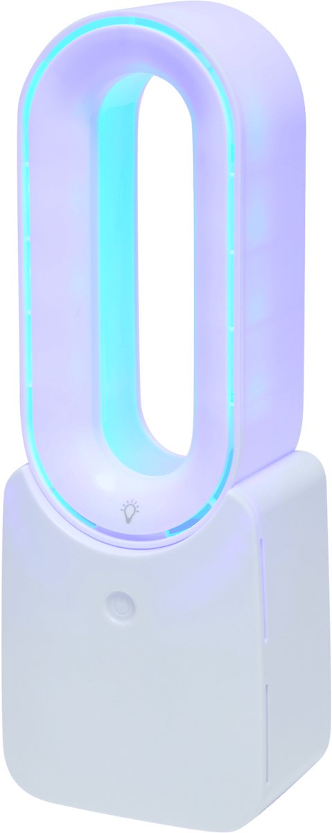 Nor-Tec - bladloze tafelventilator met ledverlichting - Ventilator - Bladeless Fan - Mesloze Ventilator - Draagbare Airco - Oplaadbaar - Luchtkoeler - Airconditioning - Tafelventilator - Zonder Bladen - LED-Display
