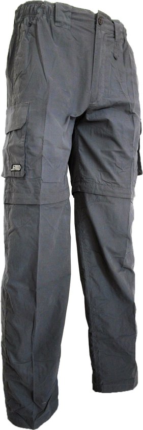 Pantalon de marche zippé Grijs Peach pour femme et homme, taille XL