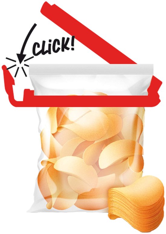 KOOOGEAR 12 stuks sluitclips, sluitclips voor zakjes, zwart, kleurrijke knijpers, herbruikbare zakclips voor verpakking, snoep, snacks, 12 stuks, zwart