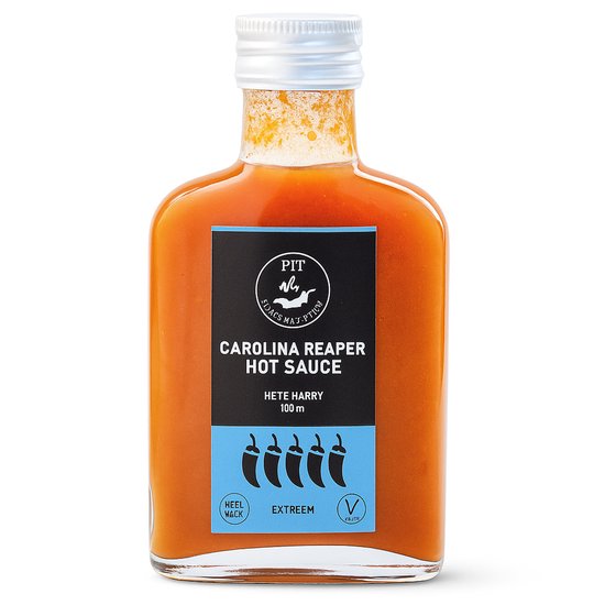 Saus Met Pit - Carolina Reaper Hot Sauce - Hete Harry - 2 miljoen scoville