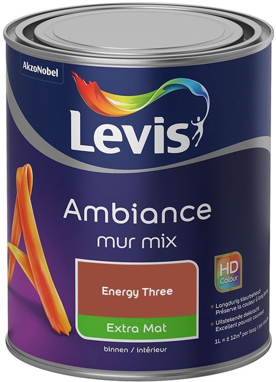 Levis - Ambiance Mur Extra Mat Mix - Energy Three - Mengverf - 1 L