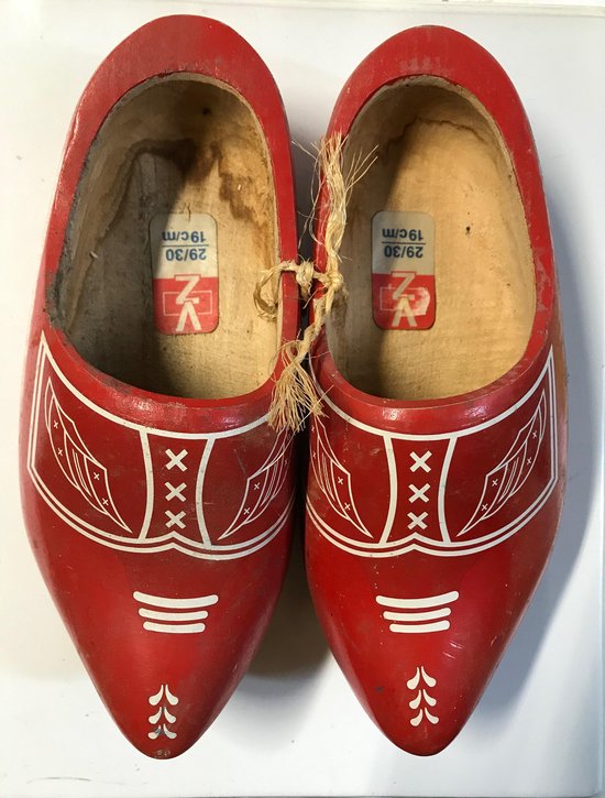 Houten klompen 27/28 - Rood