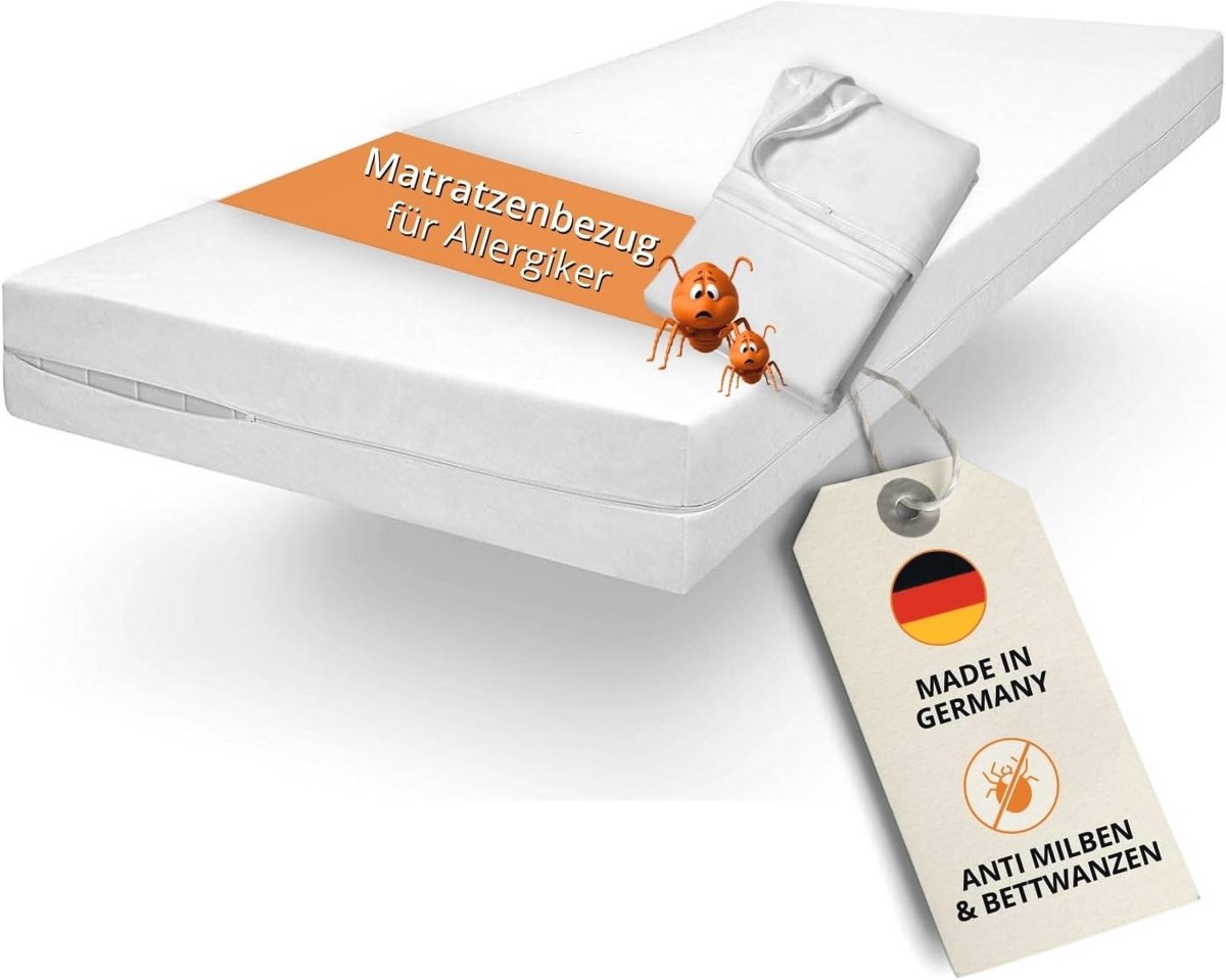 Allergievriendelijke matrashoes 140 x 200 cm - Anti-mijt en wasbaar tot 95 graden