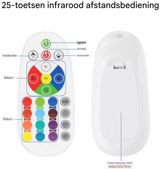 TOVBMUP Nachtlampje - LED - Kwallenlamp - 16 kleuren - Lavalamp - Aquariumnachtlampje - Kwallen LED-lavalamp - Cadeau met afstandsbediening - Verjaardagscadeau voor dames Heren - Ontspanningsdecoratie van Tovbmup — afbeelding 4
