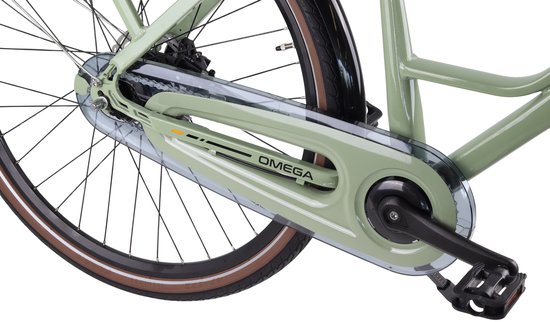 Altec Damesfiets Omega 28 Inch 55 cm Dames 7V Hydraulische schijfrem Groen — afbeelding 4