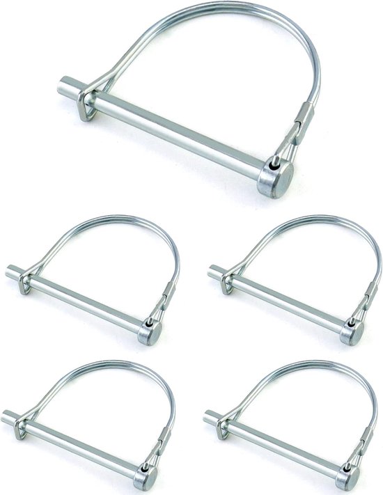 Borgpen 6mm met ring x10 stuks