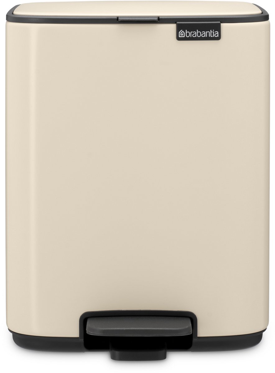 Brabantia Bo Hi Prullenbak - 7 liter - Matt Black kopen