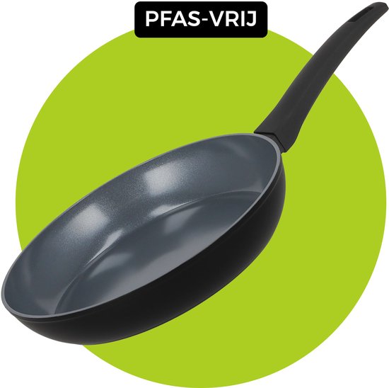 BE Living Koekenpan – Ø 24 cm – Keramisch – Inductie – PFAS Vrij Anti Aanbak – Bakpan – Delight Series