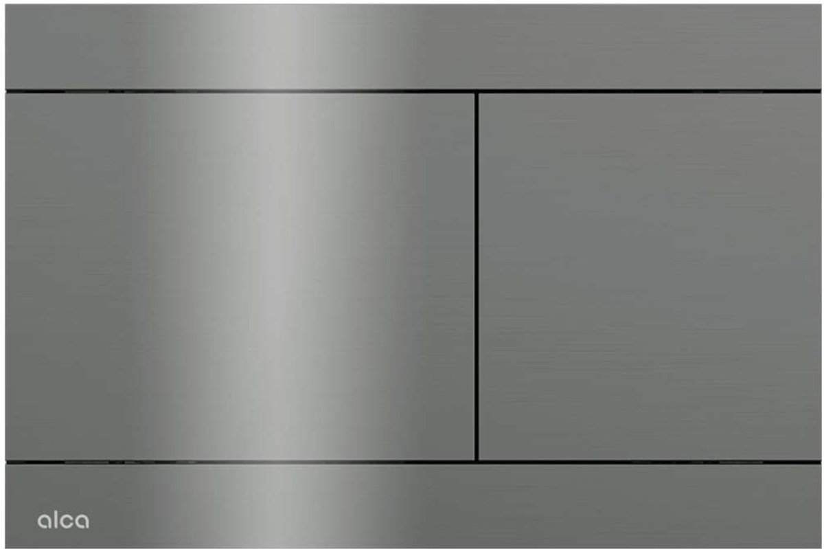 Alcadrain Flat - Vlakke bediening, glanzend gun metal FUN-GM-P