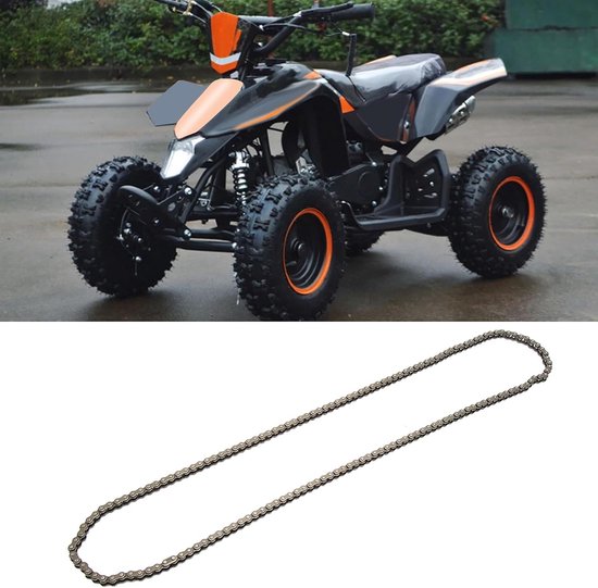 Viviance Chaîne 25H 158 Maillons – Chaîne Renforcée Pour Mini Pocket Bike, Quad, ATV Et Dirt Bike 47cc/49cc – Acier Inoxydable Durable