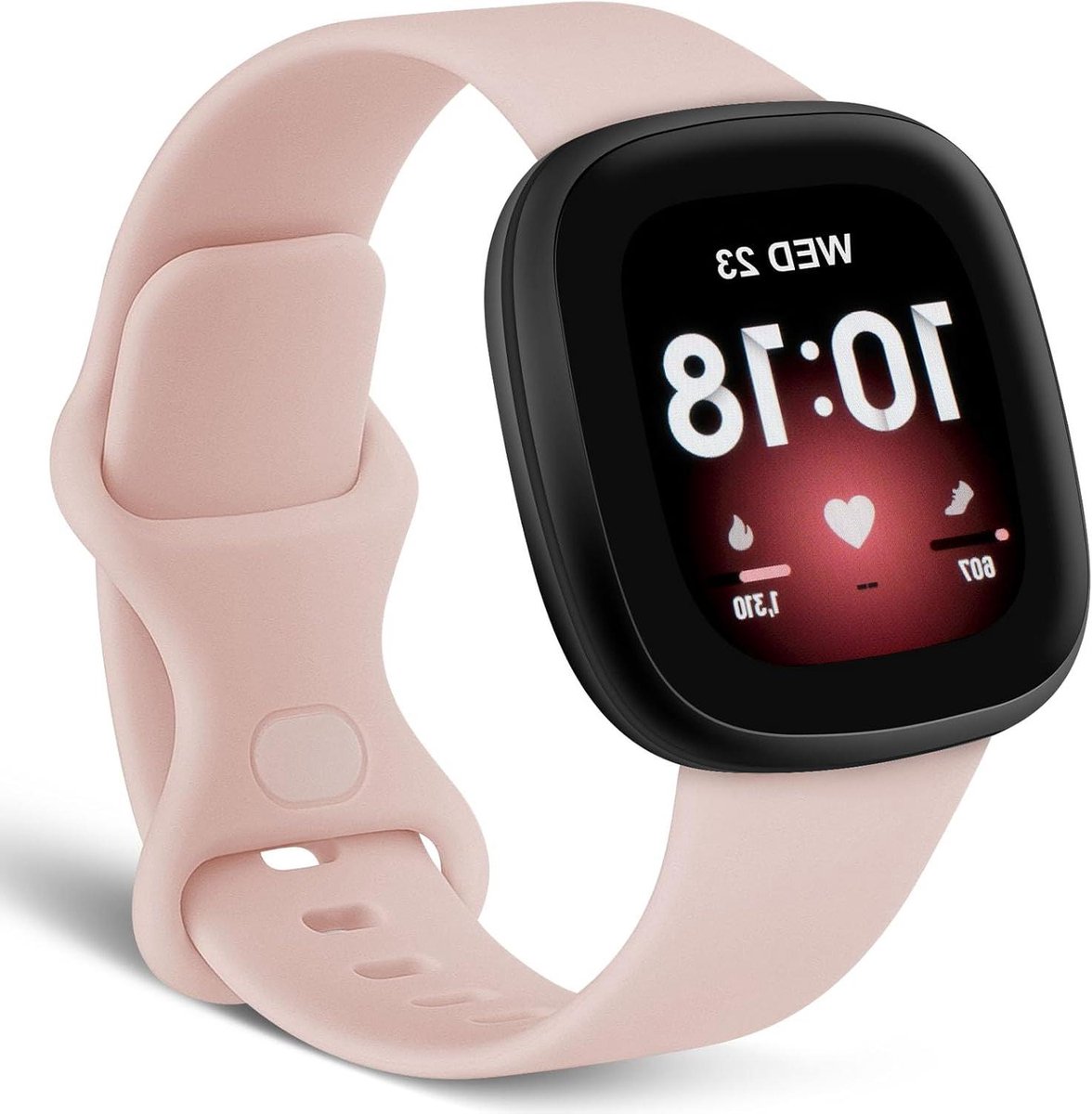 Allecto Plus - Siliconen sport armband voor Fitbit Versa 3 / Versa 4 / Fitbit Sense - Unisex - Sportieve reservehorlogeband