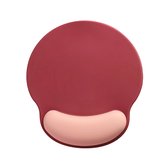 Techidna® - Ergonomische Muismat met Polssteun - Rood & Roze - Gelkussen - Antislip - Compact