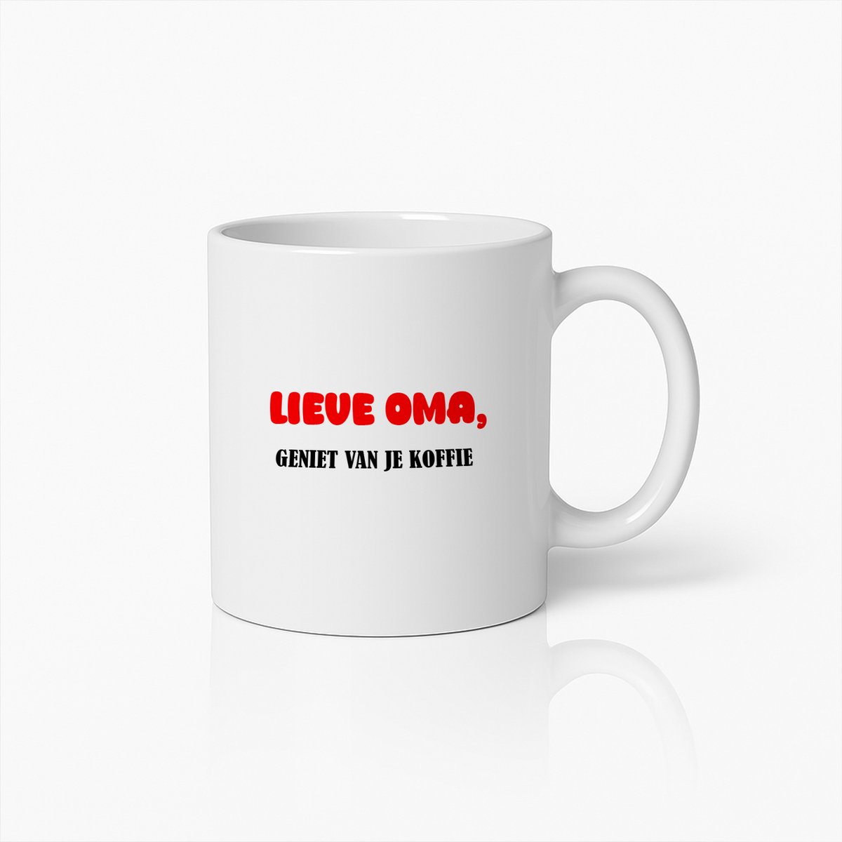 Lieve Oma Koffiemok – Geniet van je Koffie – Perfect Cadeau voor Oma