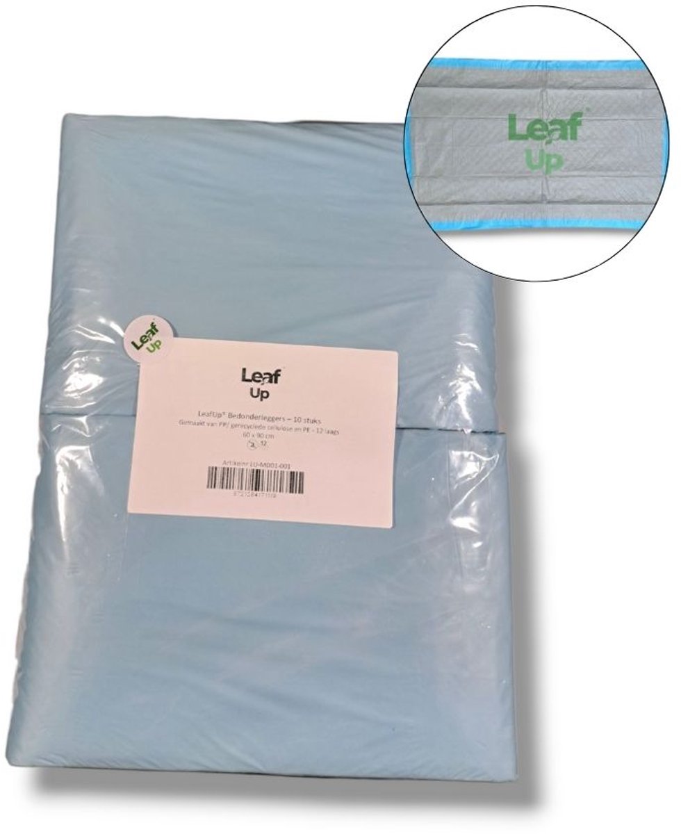 LeafUp® Bedonderleggers - 10 stuks - Gemaakt van PP/ gerecyclede cellulose en PE - 12 laags - 60 x 90 cm