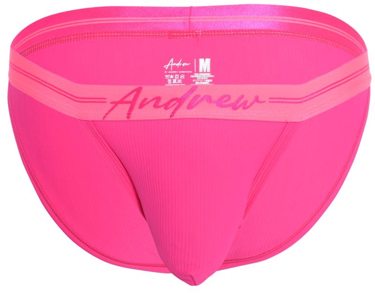 Andrew Christian Miami Cabana Boy Rib Brief w/ ALMOST NAKED® - MAAT L - Heren Ondergoed - Slip voor Man - Mannen Brief