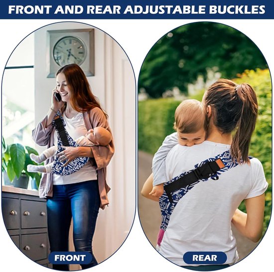 Draagzak - Draagdoek - Draagzakken - Voordrager - Draagbare Draagzak - Heupdrager - Ademend & Veilig - Baby Draagzak - Peuter - Chouderdrager - Kinder - Verstelbare Ergonomische Draagzak Voor Peuters - Blauw