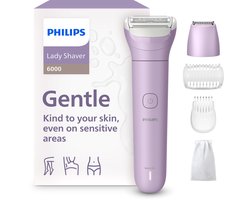 Philips Lady Shaver Series 6000 BRL138/00 – Draadloze Ladyshave voor Benen, Lichaam en Bikinilijn – Nat & Droog – Paars