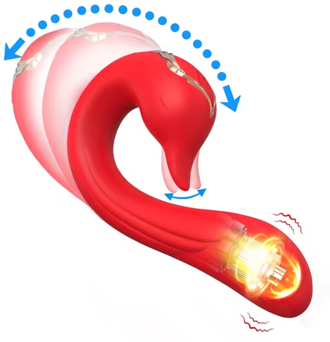 G-Spot en Clitoris Vibrator - Rood