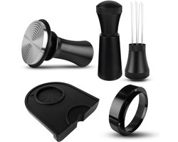 Koffie Tamper Set - 51 mm - Accessoires voor Espresso - Roestvrijstaal en Aluminium