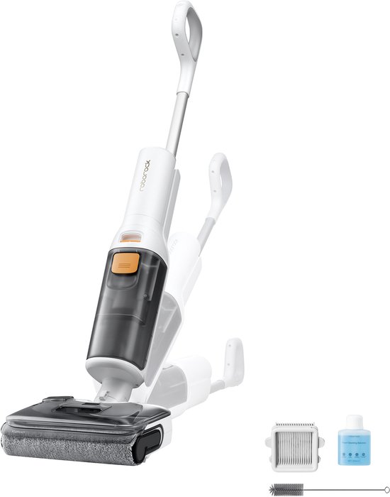 Roborock F25 GT Draadloze– Wet & Dry stofzuigers –Steelstofzuigers–20000 Pa –Nat Droog stofzuiger –Vloerreiniger– Elektrische dweil–180° platliggend– 90℃ warm water wassen –Zelfreiniging