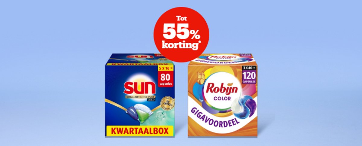 Tot 55% Korting*