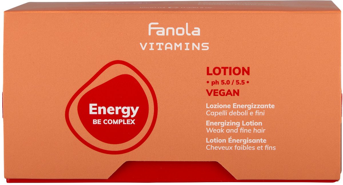 Bol.com Fanola - Vitamins Be Complex Energizing Lotion Ampullen - 12x10ml aanbieding