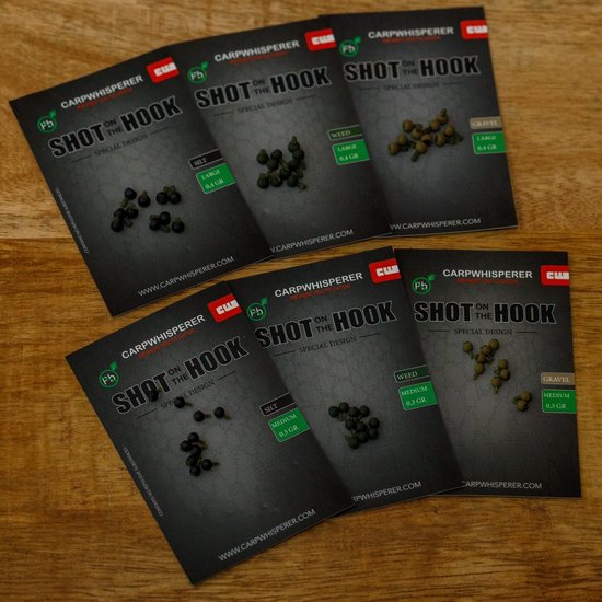Carp Whisperer - Shot on the hook - 0,3 gram - Gravel - 10 stuks van Carp Whisperer — afbeelding 3